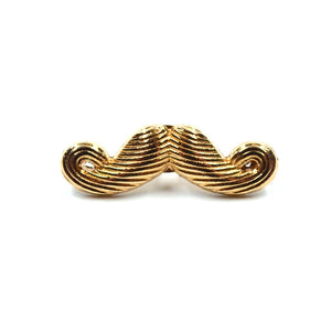 Lapel Pin - Mustache Gold
