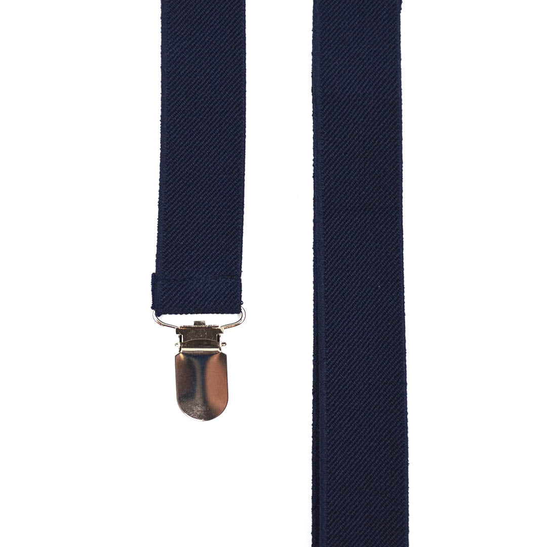 Solid Navy Suspenders - Art of The Gentleman
