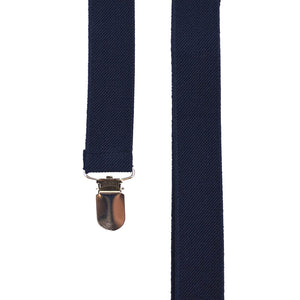 Solid Navy Suspenders