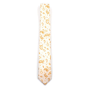 Paisley Crest Pearl Tie