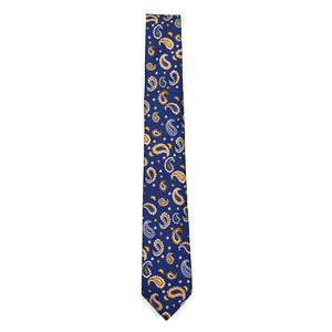 Paisley Crest Sapphire Tie