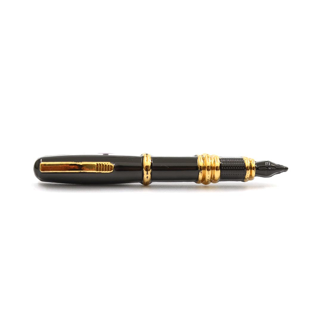 Pewter Pen Gold Lapel Pin