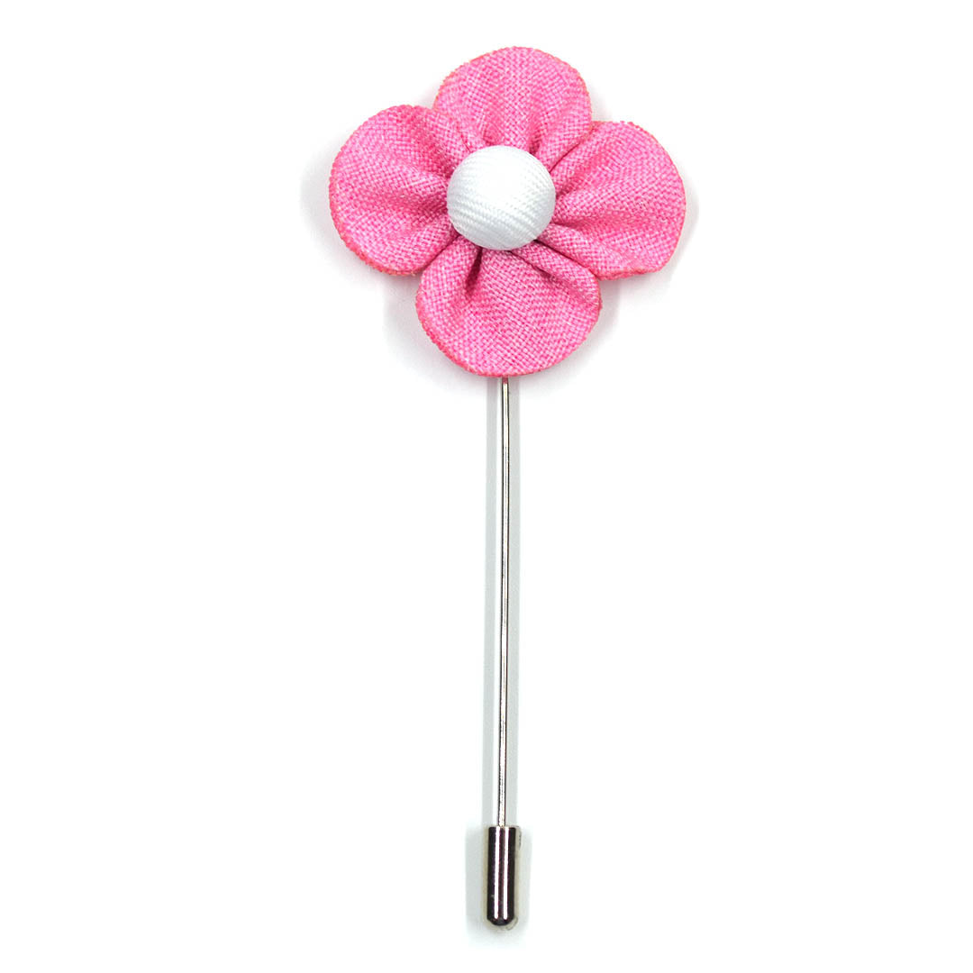 Lapel Pin - Pearl Floral Pink