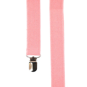 Solid Pink Suspenders