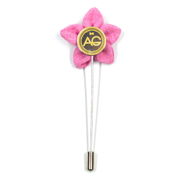 Lapel Pin - Wildflower Flamingo