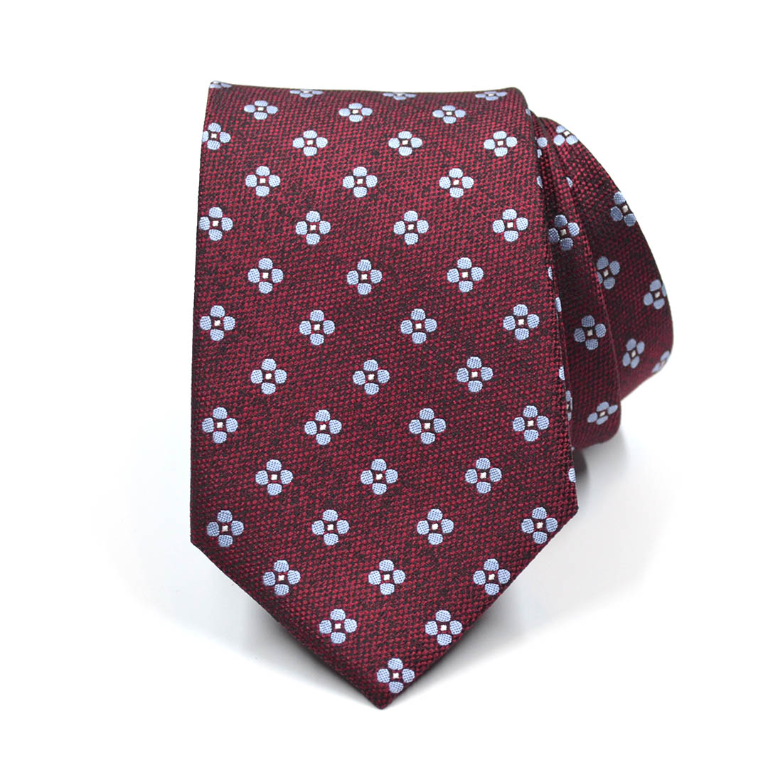 Polka Dot Burnt Red Tie