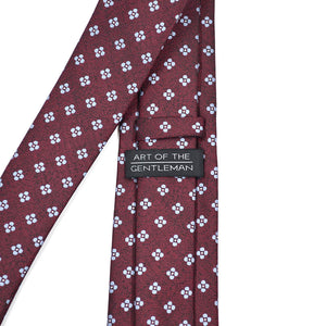 Polka Dot Burnt Red Tie