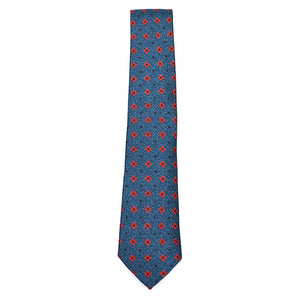 Polka Dot Jacquard Blue Tie
