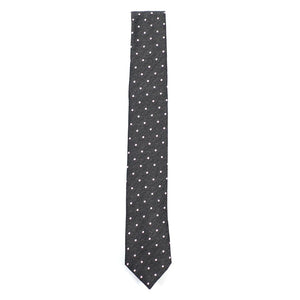 Polka Dot Dark Grey Tie