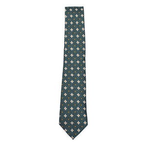 Polka Dot Jacquard Green Tie