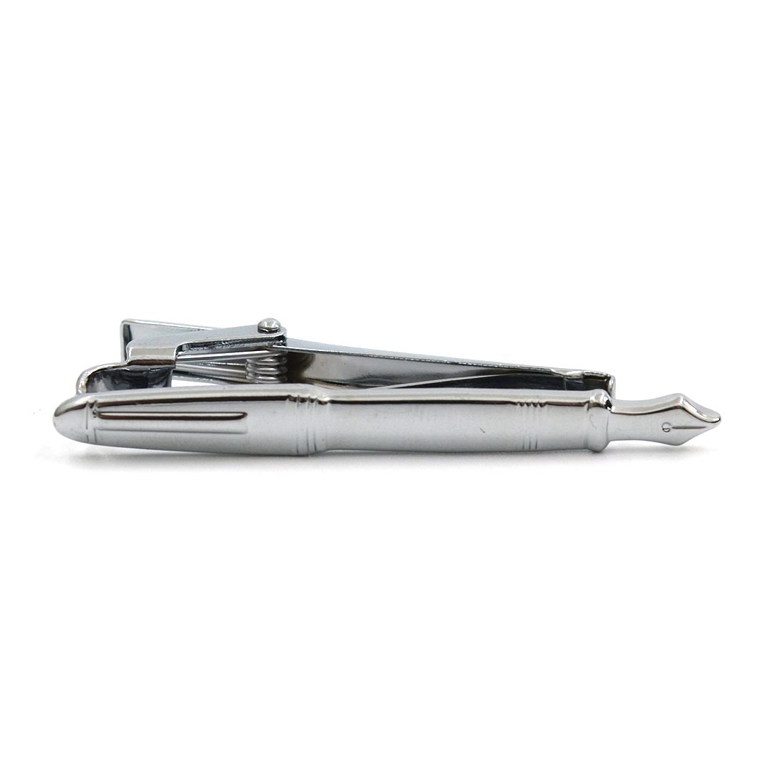 Silver Pen Tie Bar