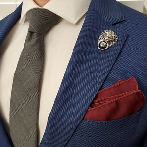 Lapel Pin - Silver Lion