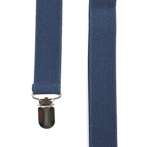 Solid Slate Grey Suspenders