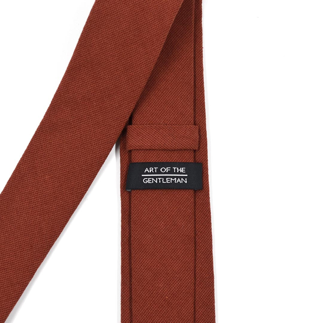 Solid Cinnamon Tie