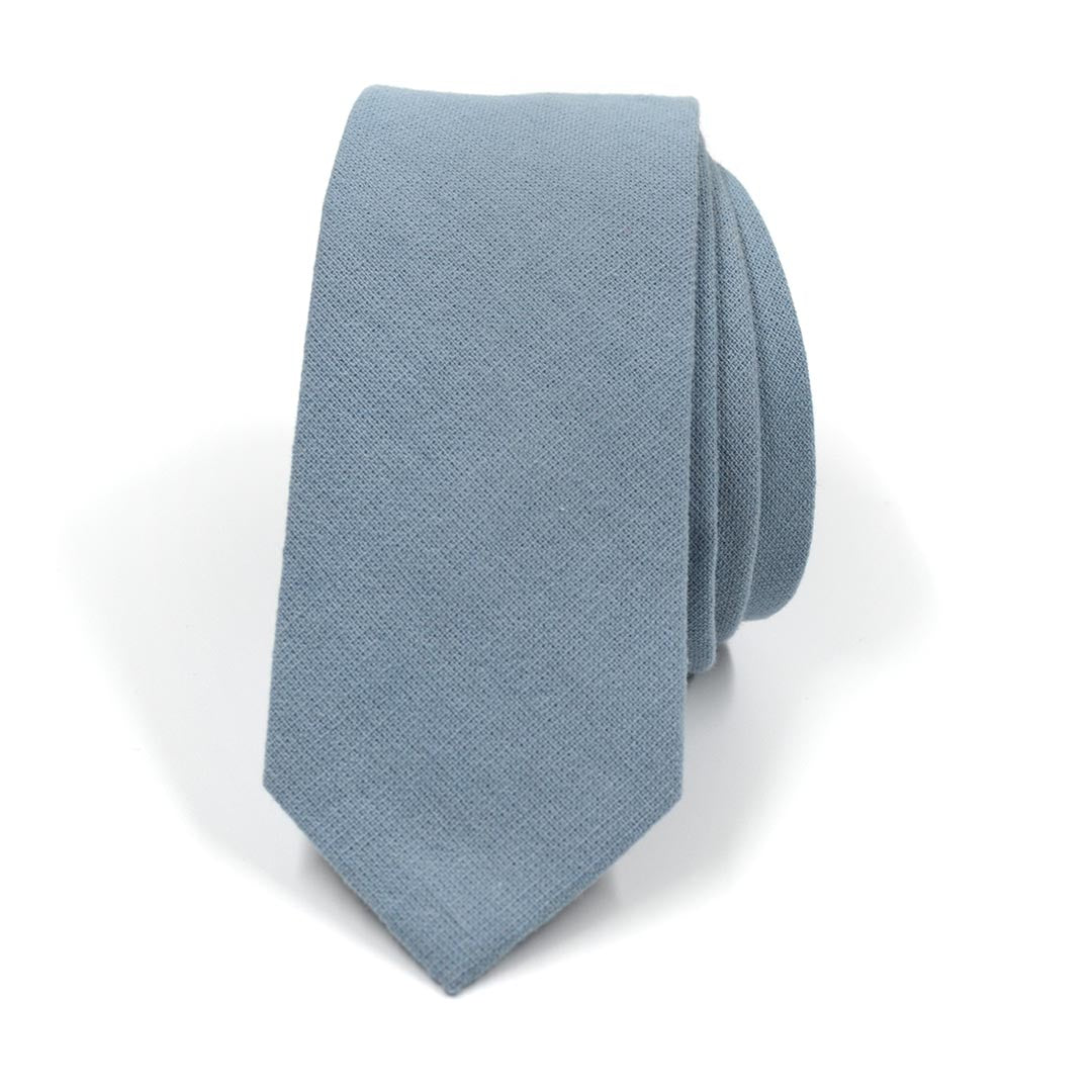 Solid Dusty Blue Tie