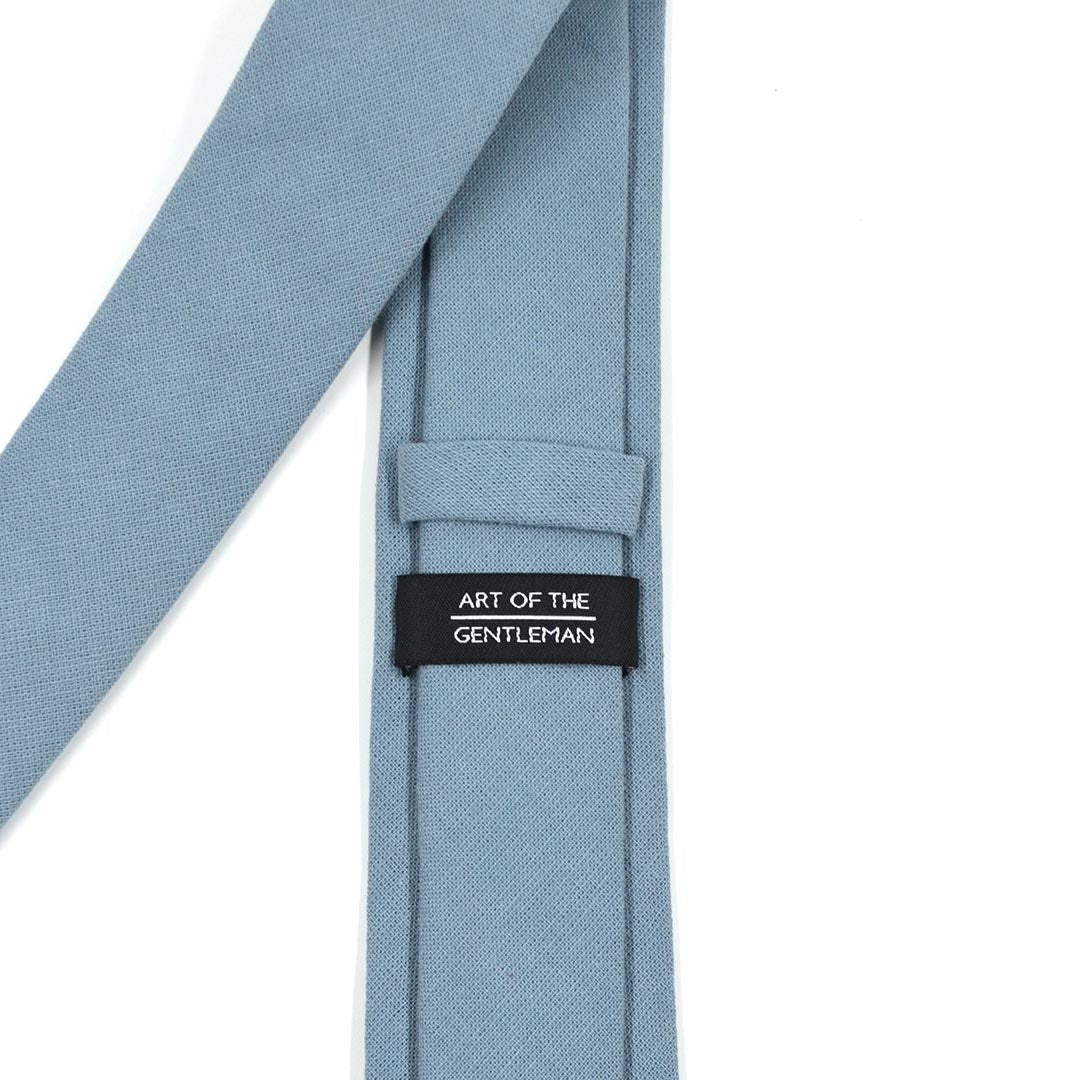 Solid Dusty Blue Tie