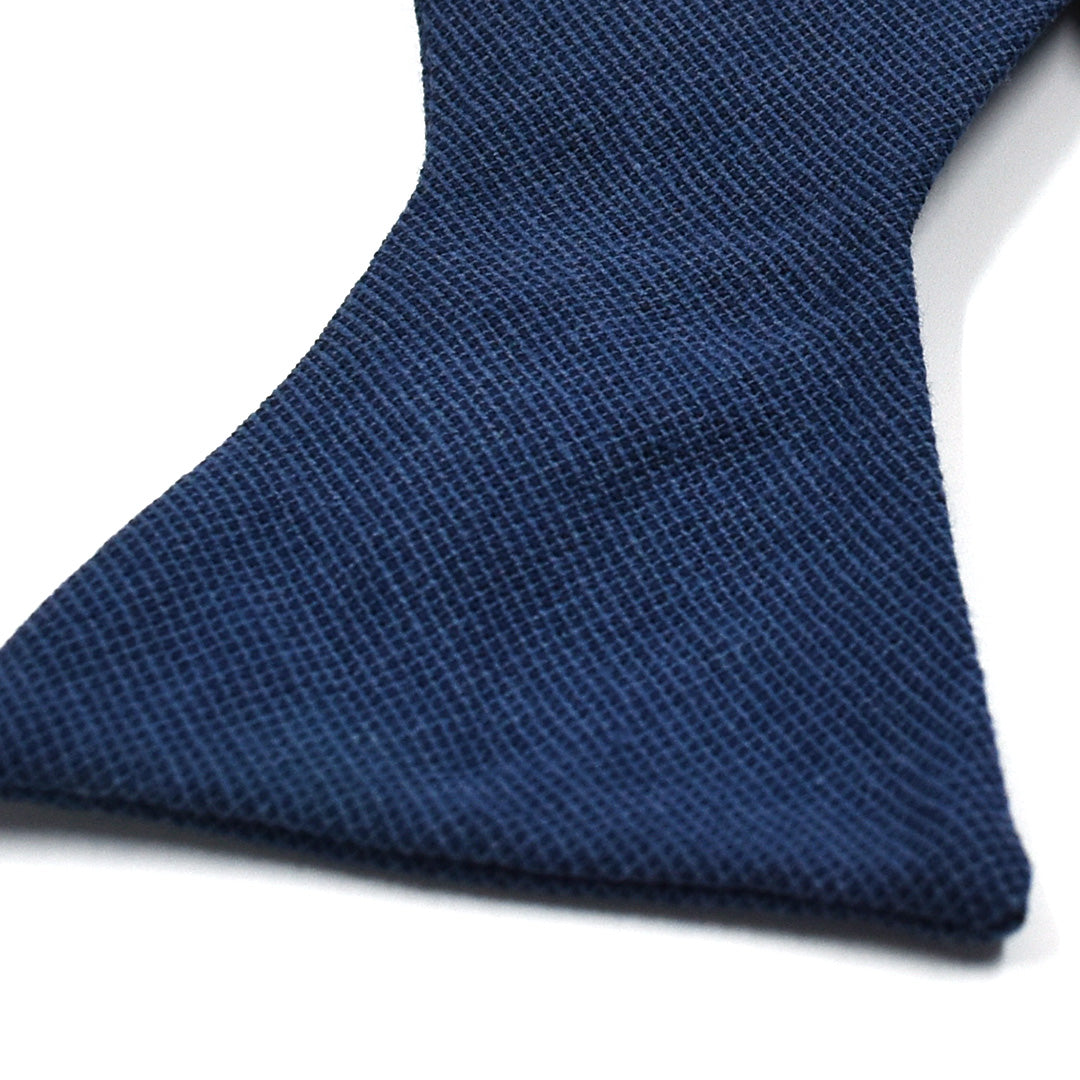 Solid Marine Navy Self Tie Bow Tie