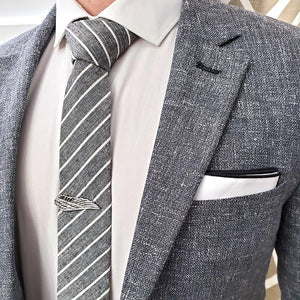 Black Border Pocket Square
