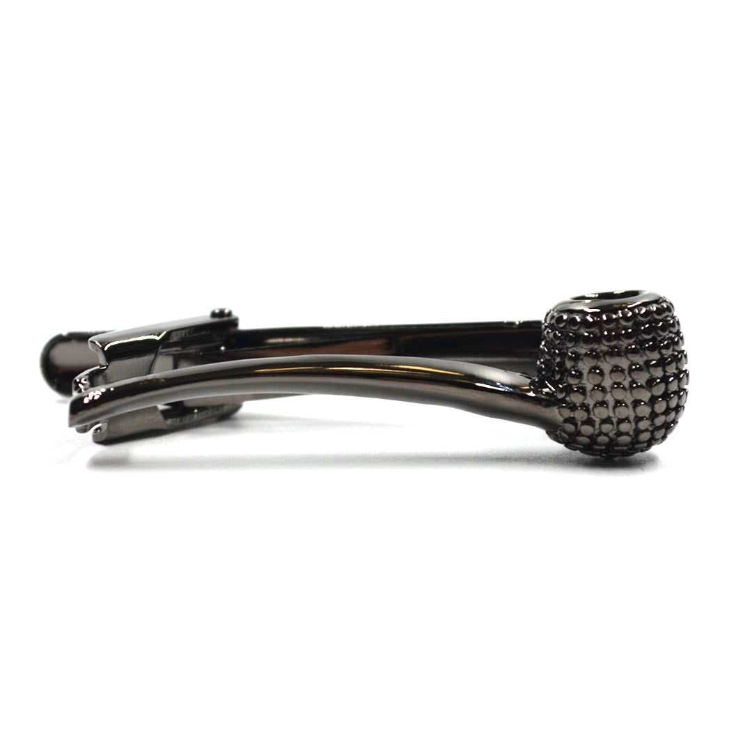 Stubbed Pipe Gun Metal Tie Bar