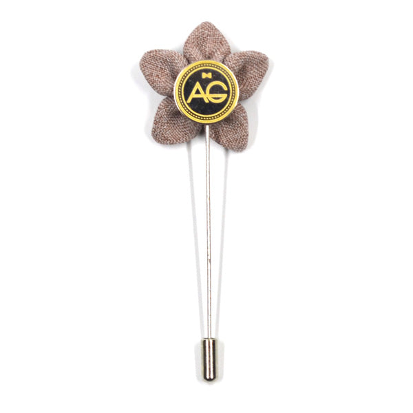 Lapel Pin - Wildflower Teak
