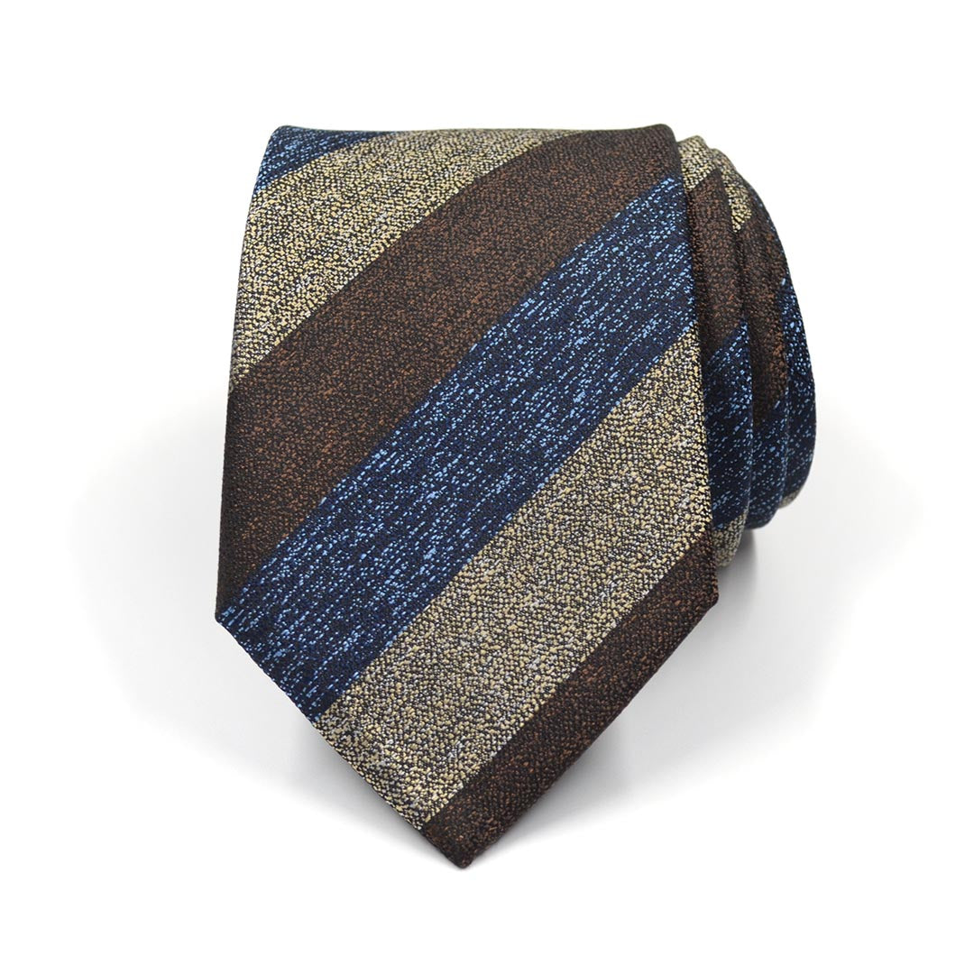 Triple Stripe Earth Metals Tie