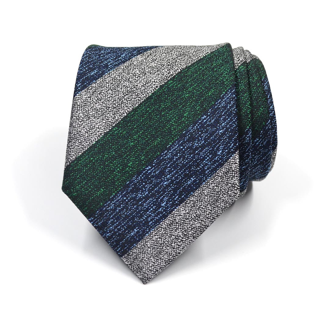 Triple Stripe Liquid Metals Tie