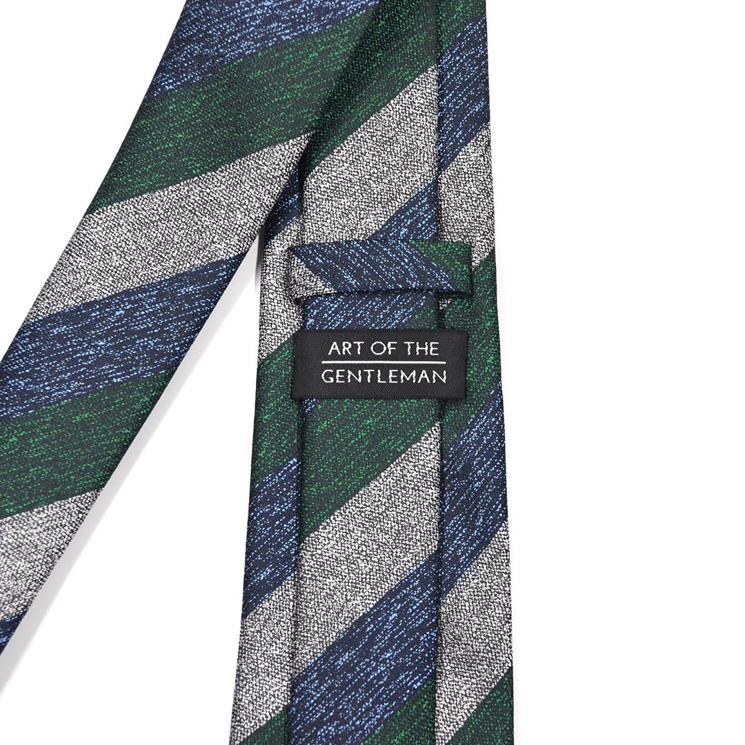 Triple Stripe Liquid Metals Tie