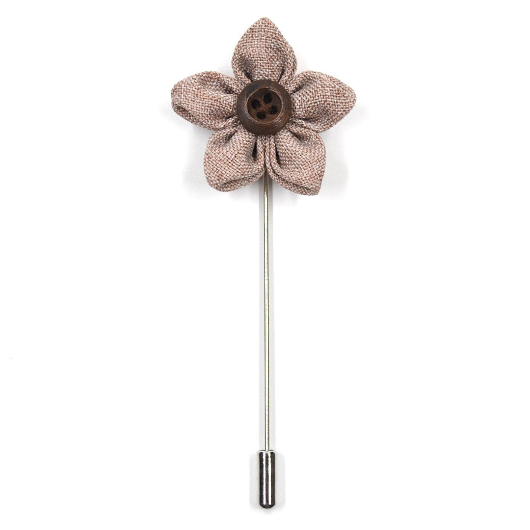 Lapel Pin - Wildflower Teak