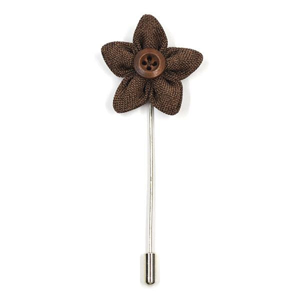 Lapel Pin - Wildflower Walnut