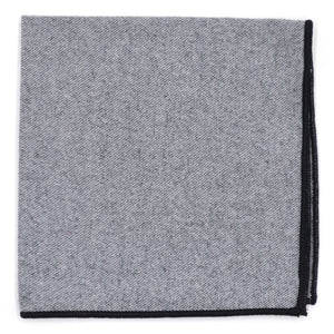 Shadow Black Pocket Square