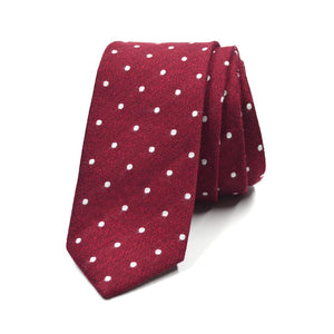 Polka Dot Crimson Tie
