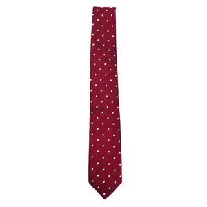 Polka Dot Crimson Tie
