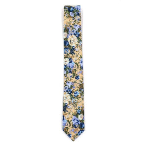 Floral Blue Star Tie