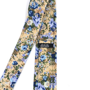 Floral Blue Star Tie