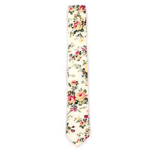 Floral Cream Tie