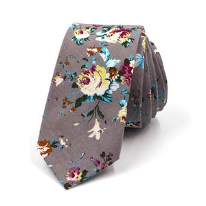 Floral Burgundy Tie - Art of The Gentleman