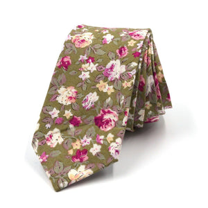Floral Lily Rose Tie