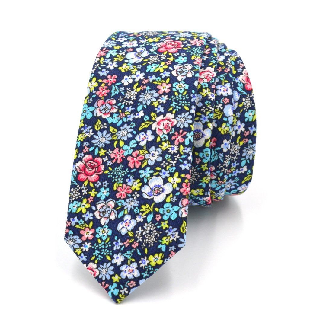 Floral Navy Tie