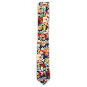 Floral Rose Meadow Tie