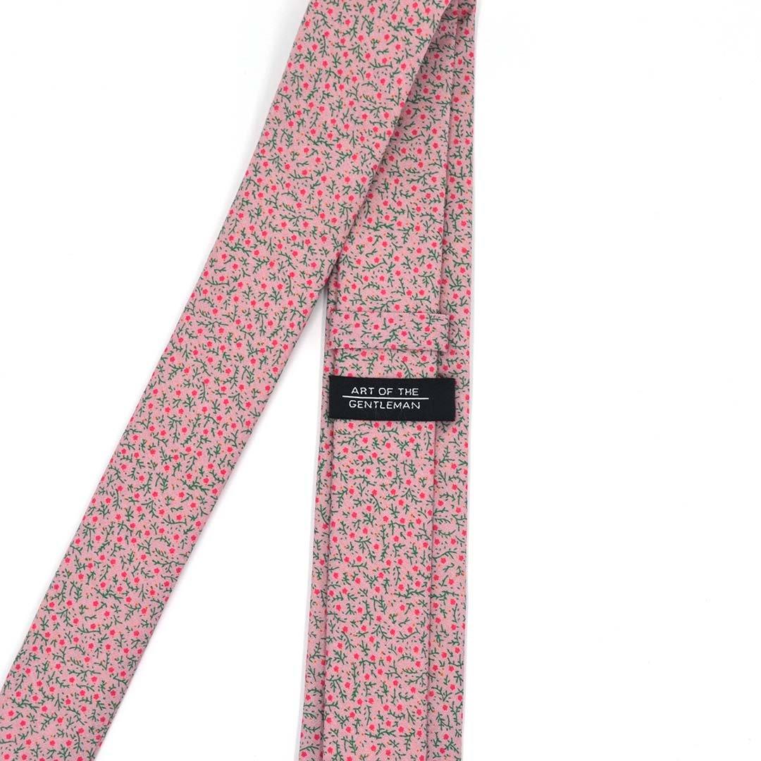 Floral Strawberry Field Tie