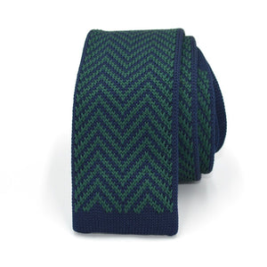 Knitted Caribbean Chevron Tie