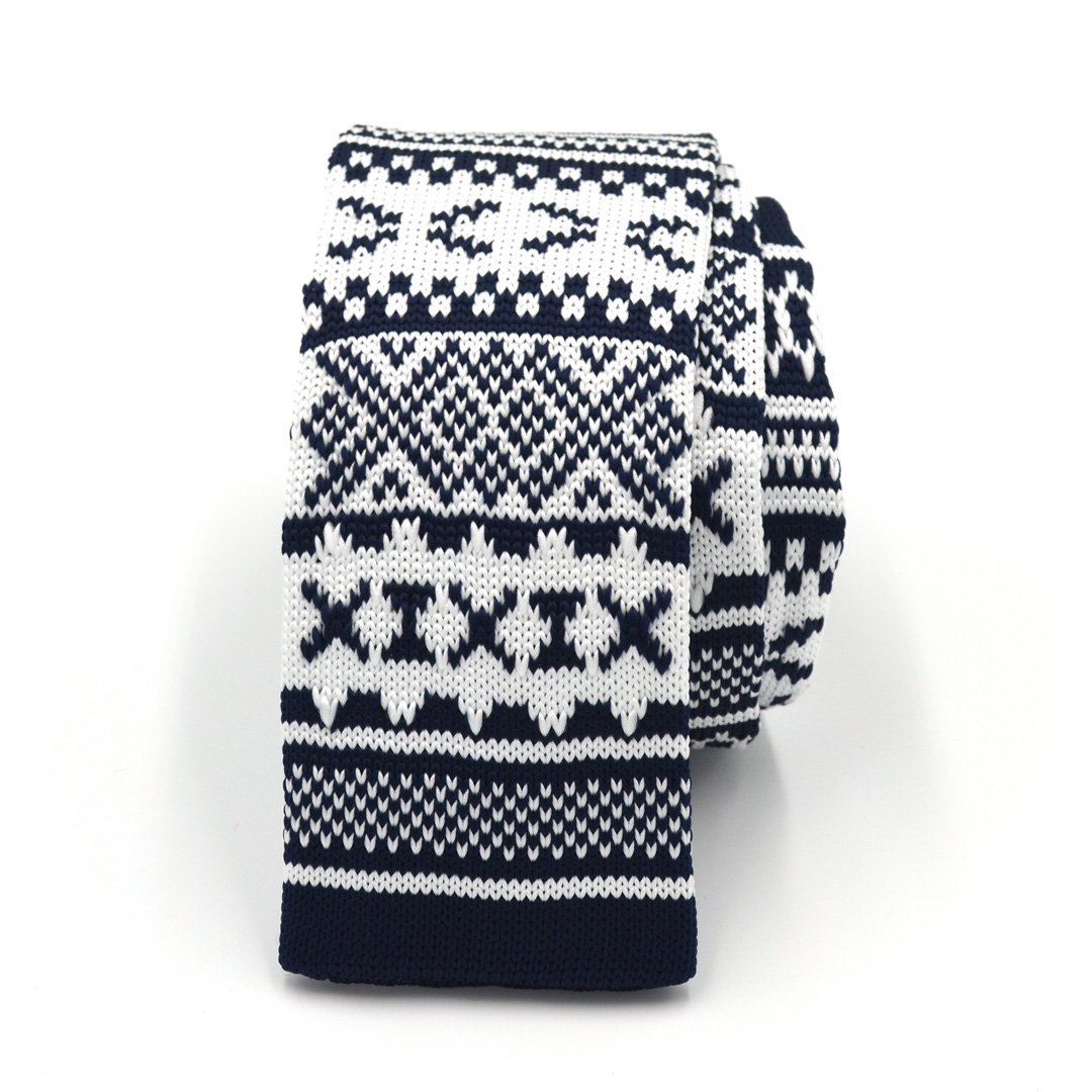 Knitted Navy Tundra Tie