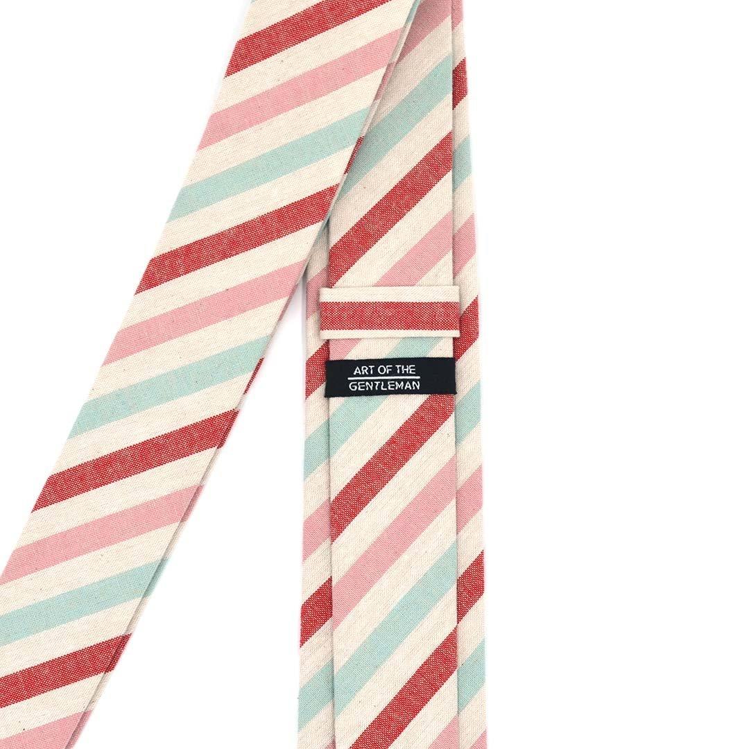 Striped Arctic Cherry Tie